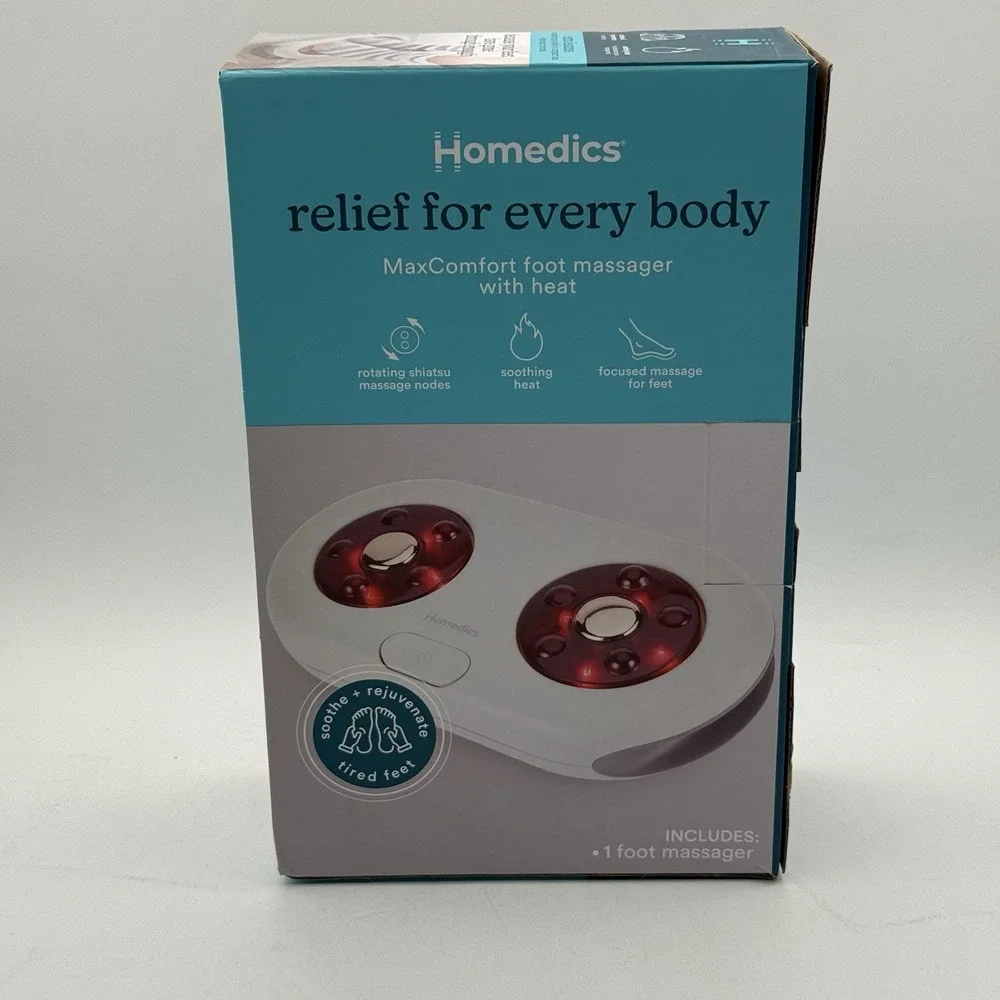 Homedics MaxComfort Therapeutic Shiatsu Foot‎ Massager with Soothing Heat